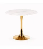 ROUND TABLE CASEMIRO, TOP - WHITE MARMUR, LEGS - GOLD order